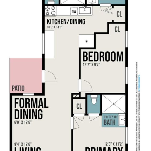 The open-concept floor plan provides ease of access to every part of this home.
