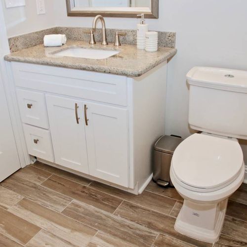 Pristine bathroom, ready for use! | Second Hall Bathroom Sink and Toilet