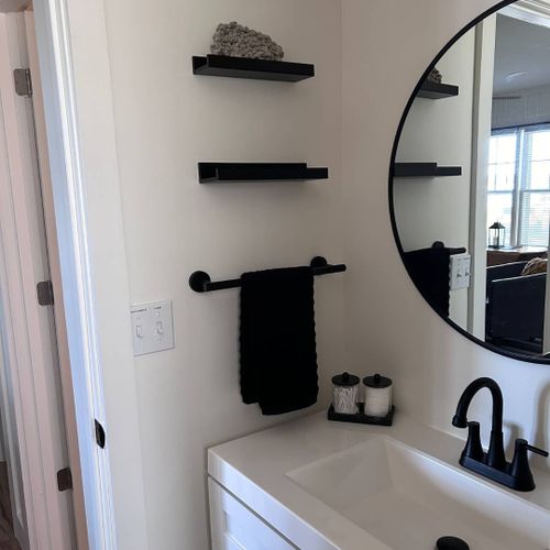 Bathroom:  full bathroom with a walk-in shower.