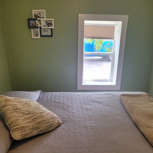 Bedroom 2:  highlighting the bedroom window