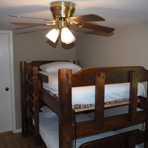 Bedroom #3:  features a twin-on-twin bunk bed.