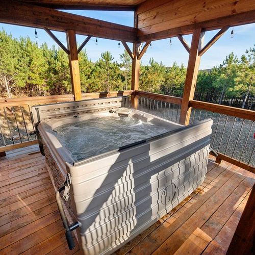 The 8-person hot tub!