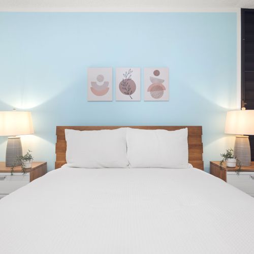 A soft and cozy bed, perfect for unwinding and leaving your worries behind.