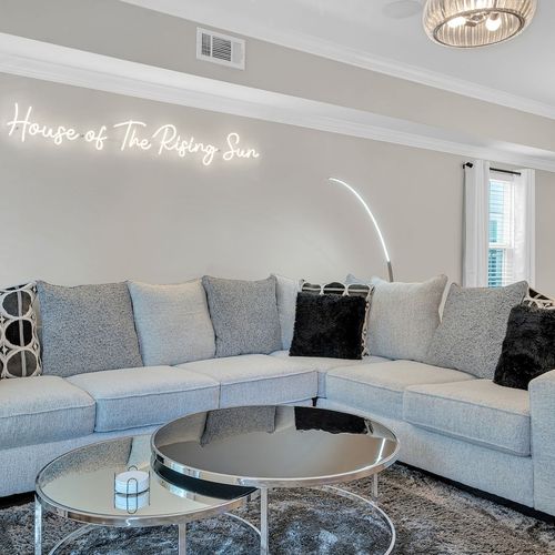 Cozy sectional sofa — the perfect spot to unwind after a long day.