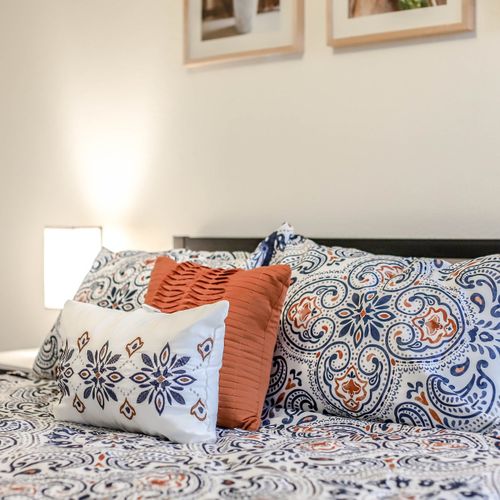 Soft, high-quality bedding ensures a warm, peaceful night’s sleep you’ll look forward to.
