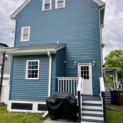 Back porch and grill area