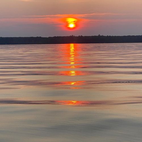 Overall:  sunset on manistee lake