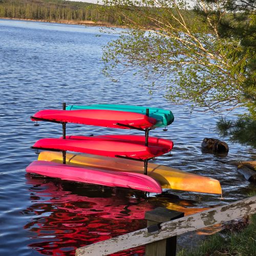 Overall:  there are a collection of kayaks that are available for guests to use.