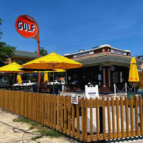 Barracuda Taco Stand nearby — a local favorite for a casual, flavor-packed bite.
