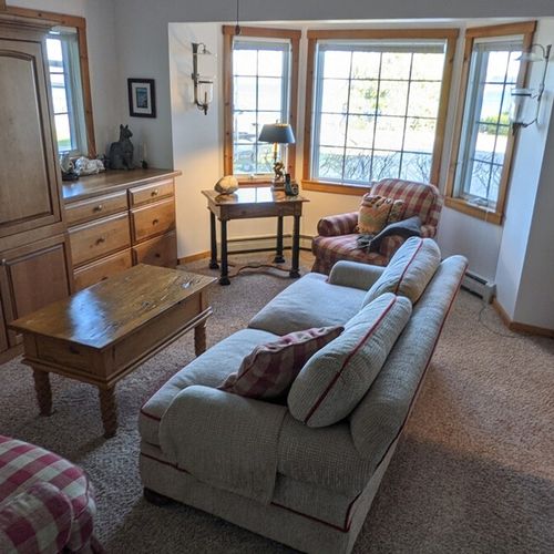 Tv room:  there is a fun and comfortable "television room" near the end of the driveway in what was once the garage.