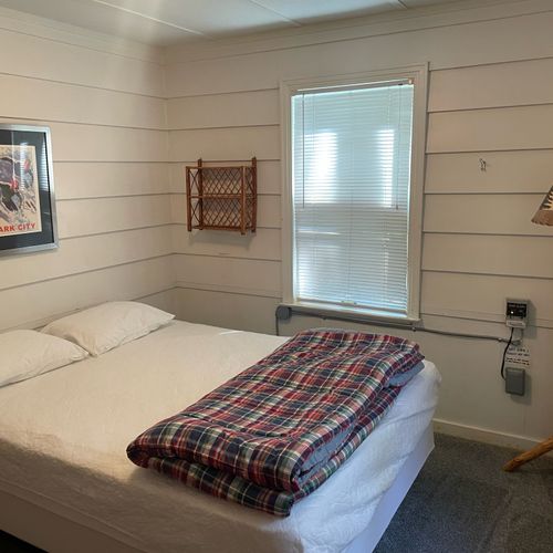 Bedroom #1:  features a queen-size bed. Note that all bedding is provided.