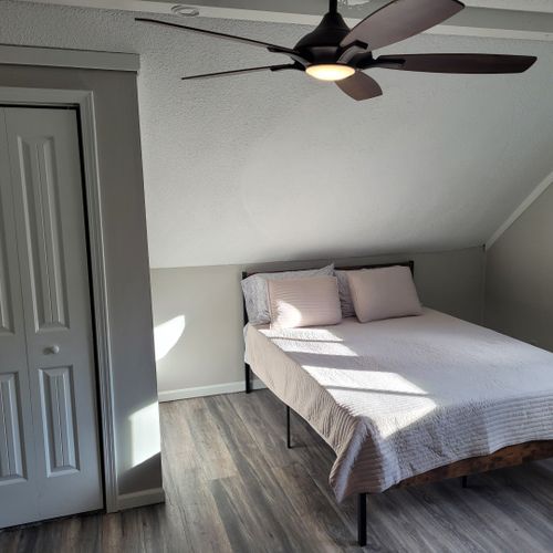 Loft:  there is an upstairs loft area with a full-size bed and a twin bed.
