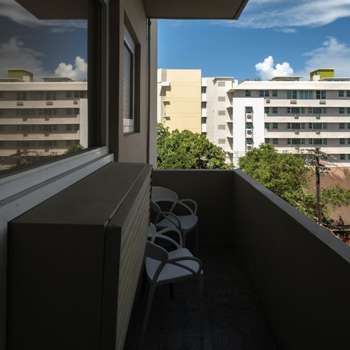 Enjoy a breath of fresh air on your dedicated balcony space. It’s a quiet corner where you can relax, observe the surroundings, and plan your next activity.