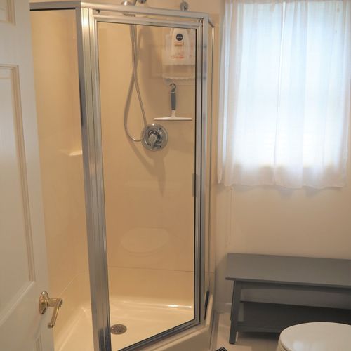 Bathroom #1 (main floor):  full common bathroom for the first floor.