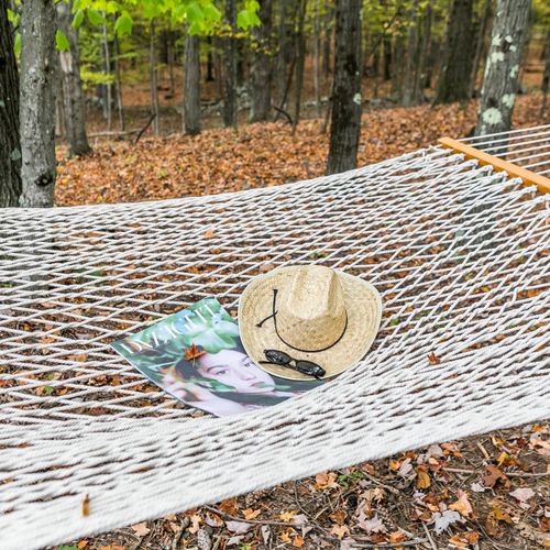 Hammock great for stargazing.