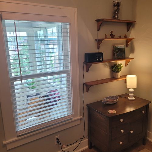 BEDROOM #3:  Features a futon, dresser, and a lamp.
