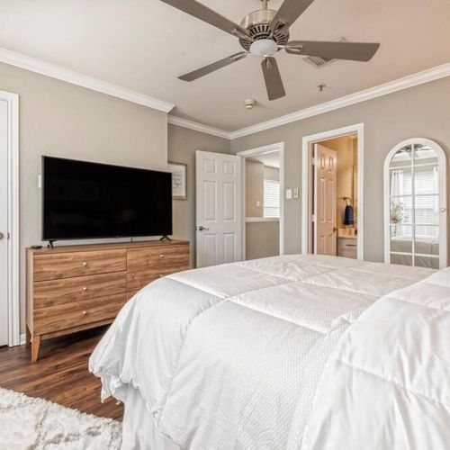 Bedroom with attached private bathroom