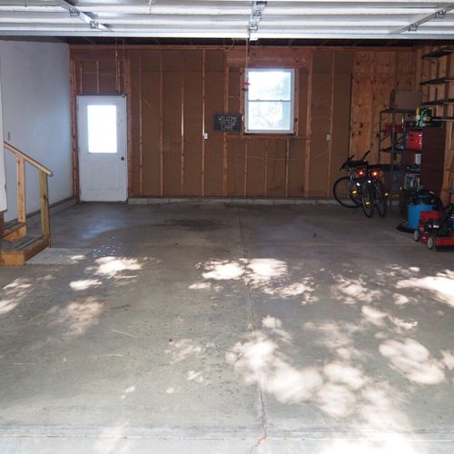 Exterior:  the garage, which includes plenty of room for 1 vehicle.