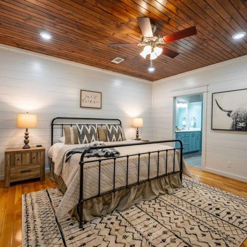 Just off of the living room is the Master Suite!