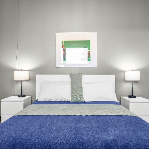 Feel at home in this serene room with essential amenities.