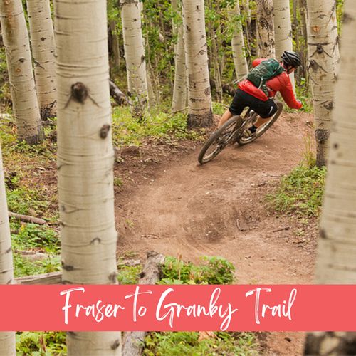 Explore the fraser to granby bike trail for a picturesque ride.