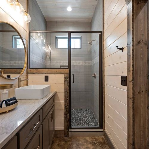 Walk-in shower!