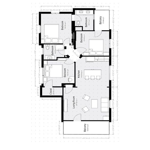 Floor plan offering a clear layout of the space.