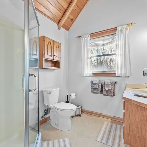 Bathroom #2 (second floor):  full bathroom with a walk-in shower.