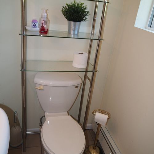 Bathroom #2: full bathroom with a walk-in shower.