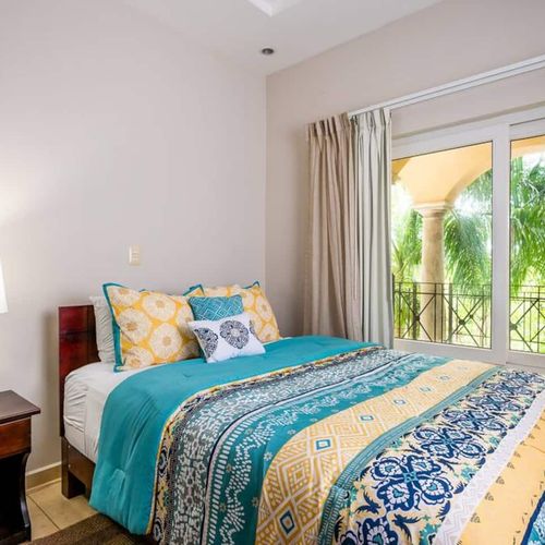 The second bedroom is ideal for 3 children and friends