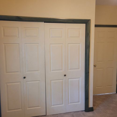 Bedroom #3 (lower level):  includes a twin-on-twin bunk bed, dresser, closet, nightstand, and lamps