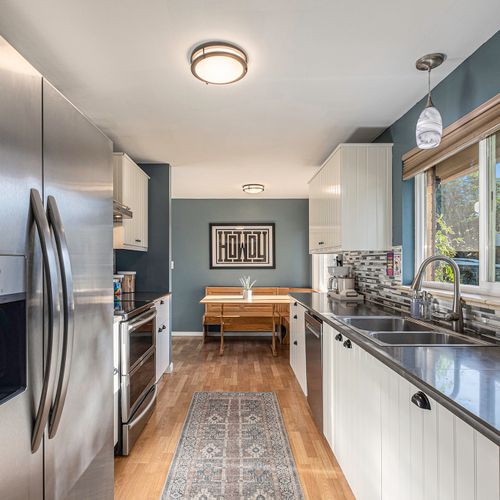 Cooking feels easy with sunlight and good company by the breakfast table.