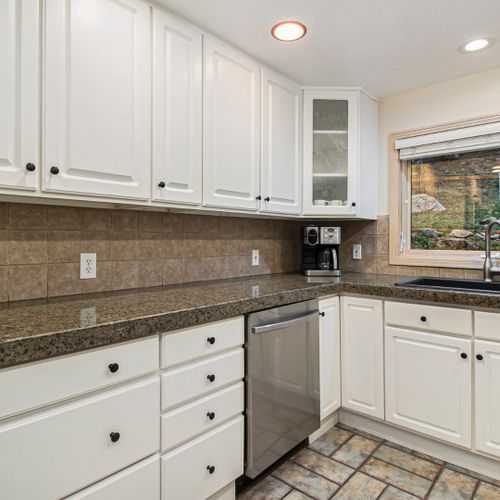 Enjoy ample space to prepare meals with views.