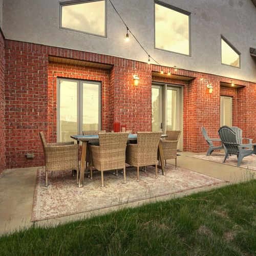 Backyard bliss! Grill, chill, and watch the sun dip behind the hills.