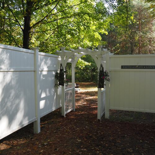 Exterior:  the private entrance to the backyard and stairs to the apartment.