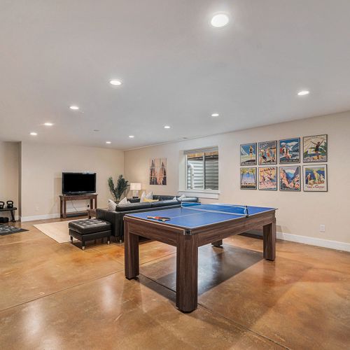 Level up your fun in our game room, complete with a mini bar!