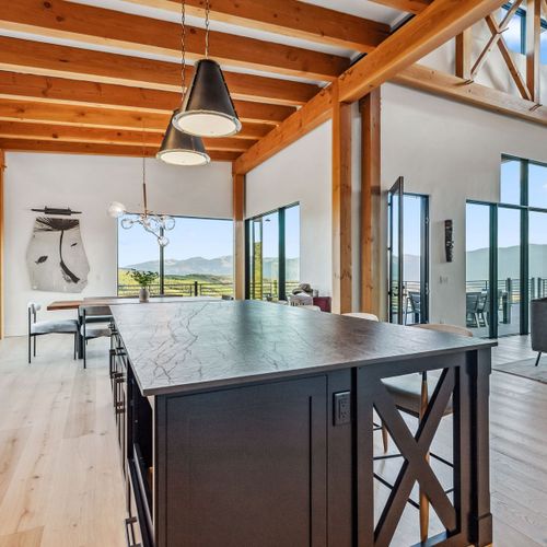 An open layout and big views give this home an expansive feel.