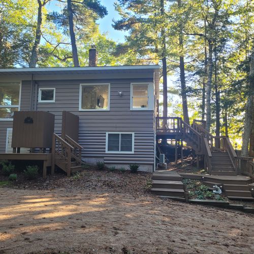 EXTERIOR:  The front of the house