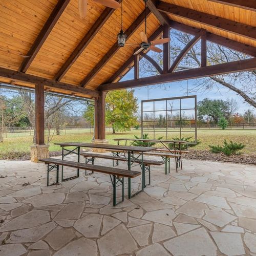 Covered Seating Area