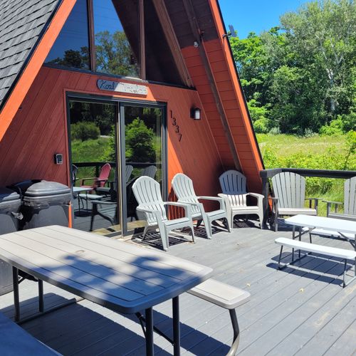 Exterior:  another view of the huge deck