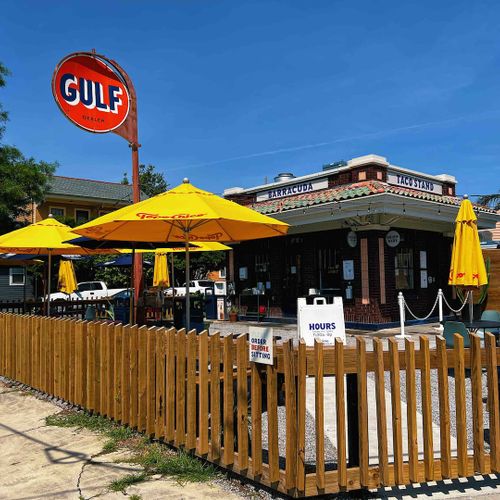 Grab a taco at Barracuda Taco Stand — a local favorite just steps away.