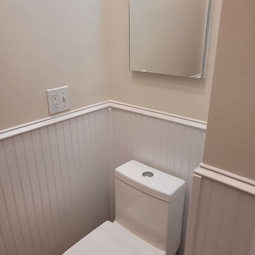 Bathroom #2:  half-bath on the main floor.