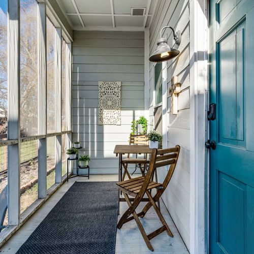 Back Porch Seating Area Screened in Porch