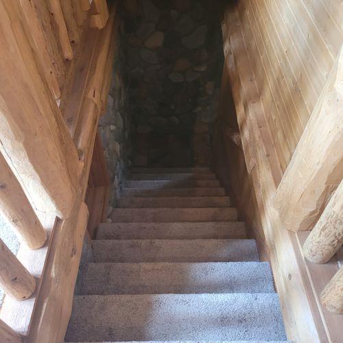 Stairs #2:  the stairs leading into the unfinished basement