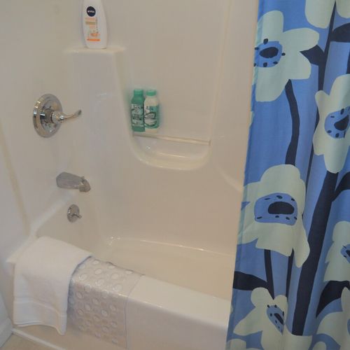 Bathroom #3 (lower level):  this is basically a full private bathroom for whomever is staying in the lower level bedroom.