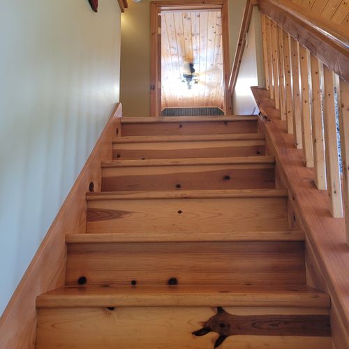 Stairs:  these are the stairs to the upper level