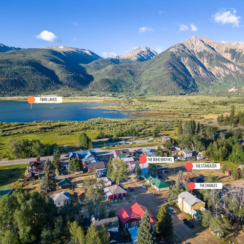 Surrounded by the national forest, twin lakes is conveniently nestled at the base of the rockies' tallest mountains.