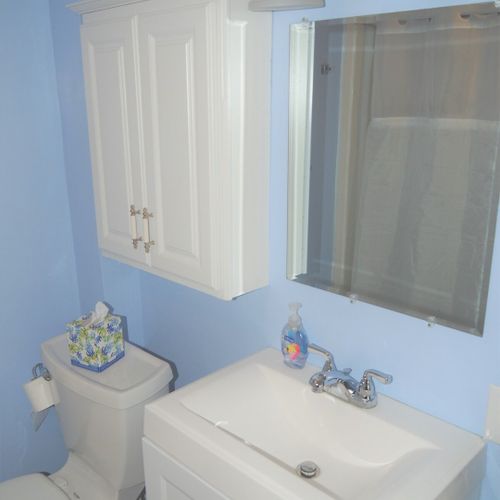Bathroom #1:  full bathroom on the main floor.