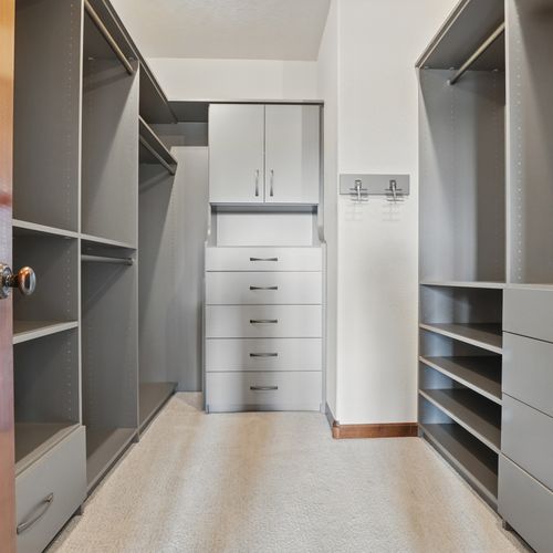 Enjoy ample storage space if you are staying for longer!