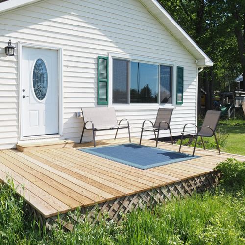 Exterior:  the front porch